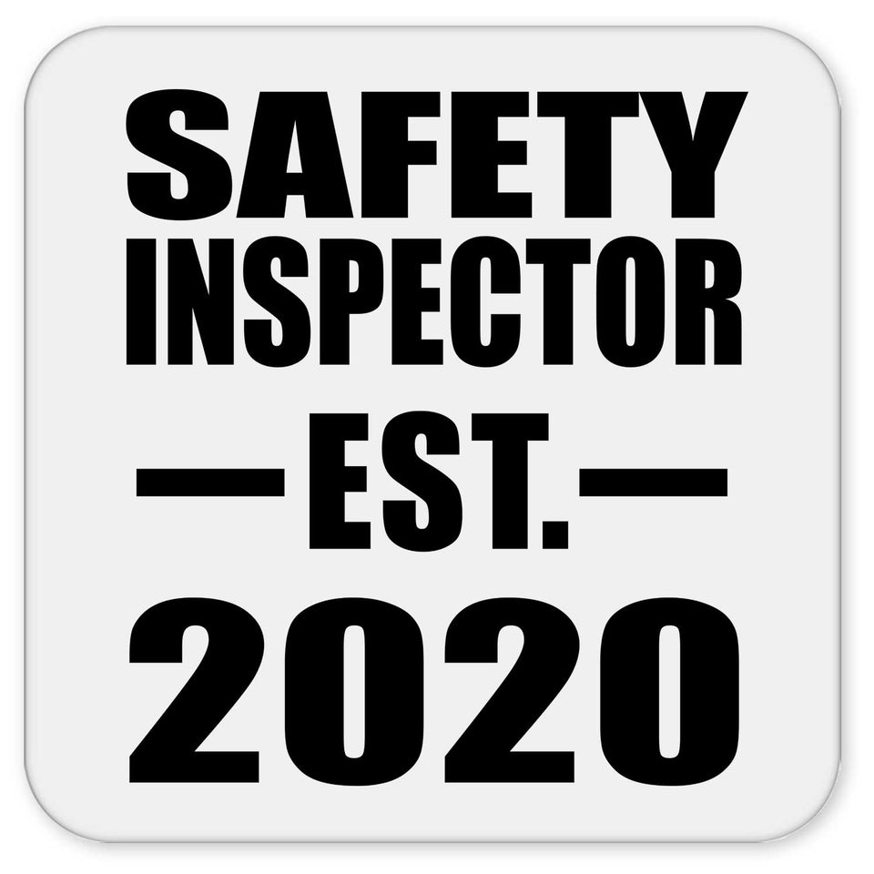 Safety Inspector Established EST. 2020 - Drink Coaster