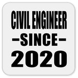 Civil Engineer Since 2020 - Drink Coaster