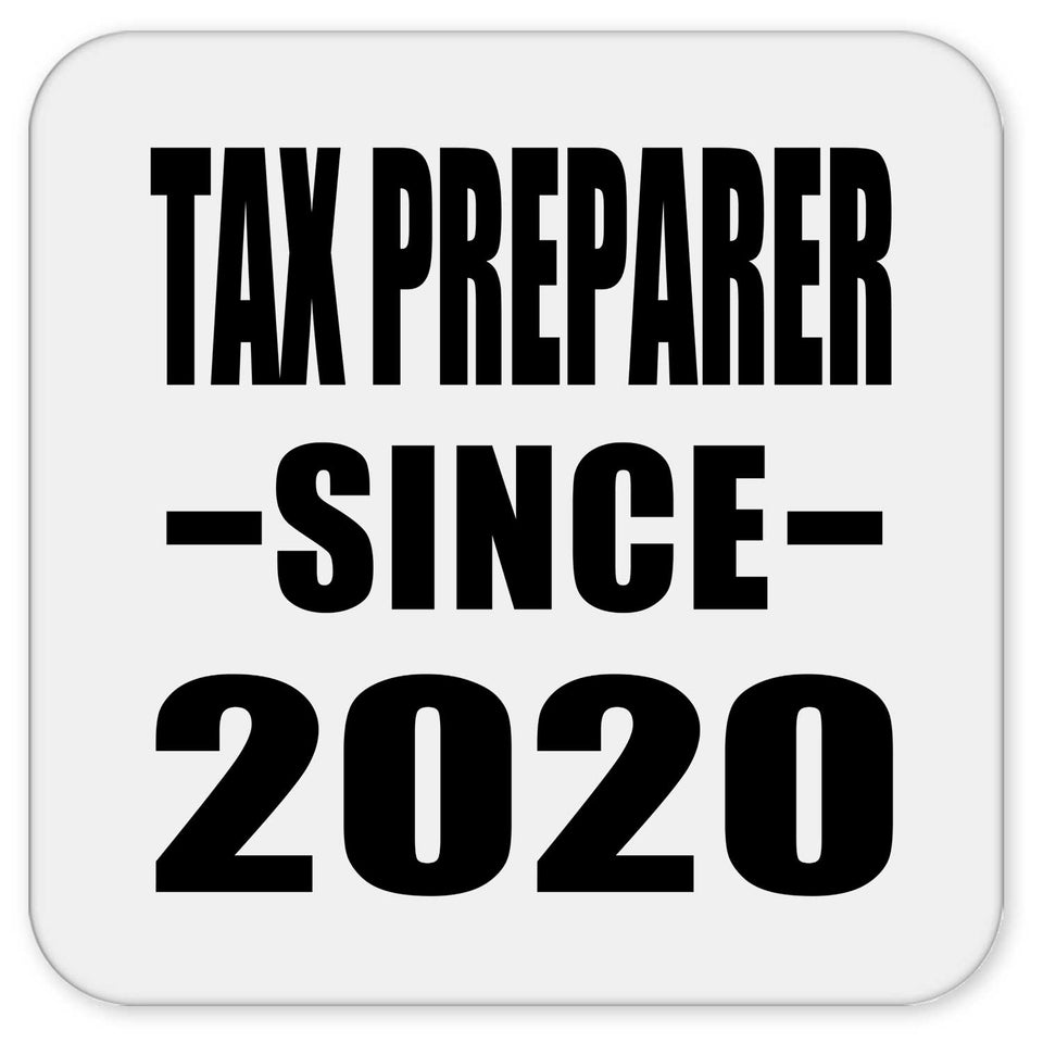 Tax Preparer Since 2020 - Drink Coaster