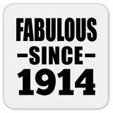 110th Birthday Fabulous Since 1914 - Drink Coaster