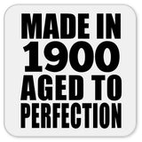 124th Birthday Made In 1900 Aged To Perfection - Drink Coaster