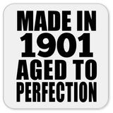 123rd Birthday Made In 1901 Aged To Perfection - Drink Coaster