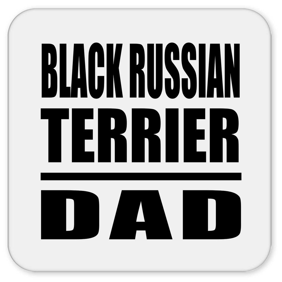Black Russian Terrier Dad - Drink Coaster