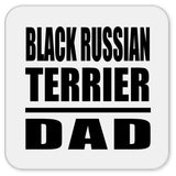 Black Russian Terrier Dad - Drink Coaster