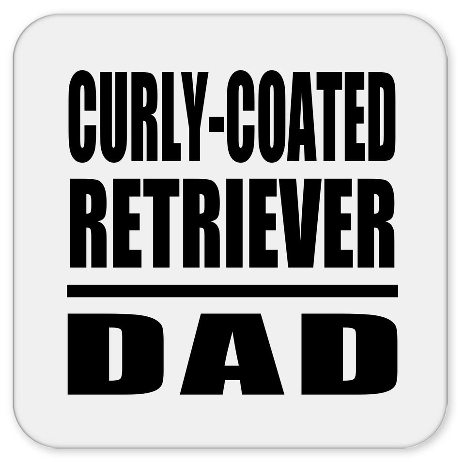 Curly-Coated Retriever Dad - Drink Coaster