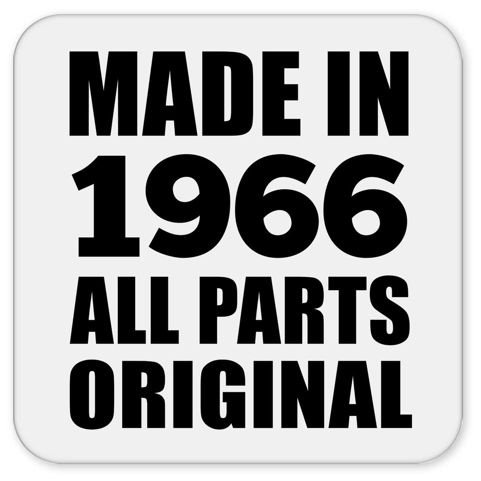 58th Birthday Made in 1966 All Parts Original - Drink Coaster