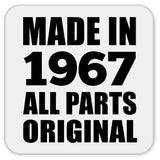 57th Birthday Made in 1967 All Parts Original - Drink Coaster