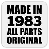 41st Birthday Made in 1983 All Parts Original - Drink Coaster