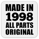 26th Birthday Made in 1998 All Parts Original - Drink Coaster