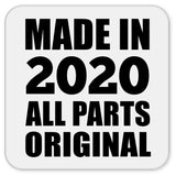 4th Birthday Made in 2020 All Parts Original - Drink Coaster