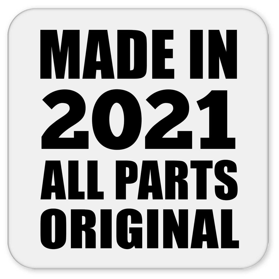 3rd Birthday Made in 2021 All Parts Original - Drink Coaster