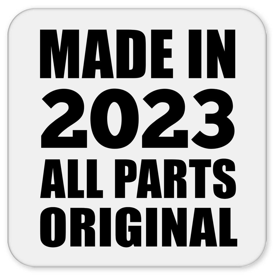 1st Birthday Made in 2023 All Parts Original - Drink Coaster