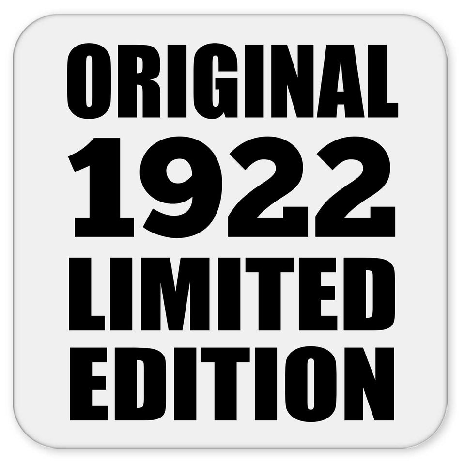 102nd Birthday Original 1922 Limited Edition - Drink Coaster