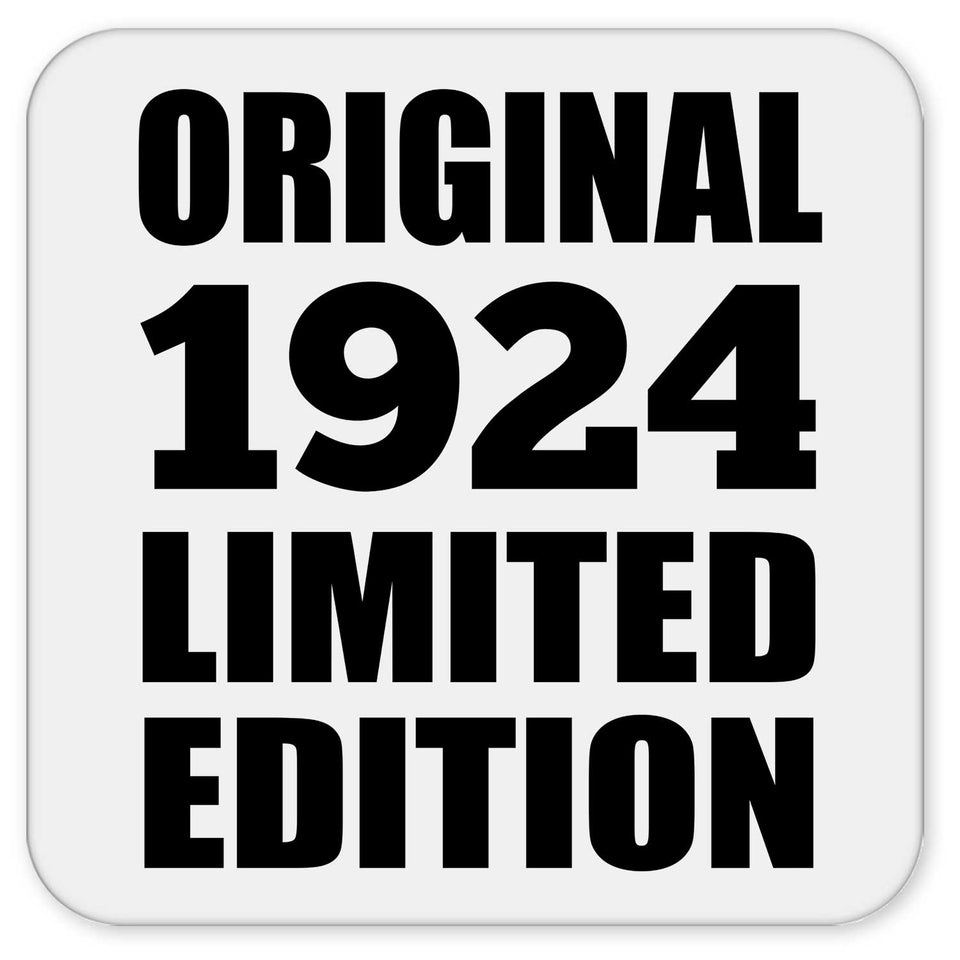 100th Birthday Original 1924 Limited Edition - Drink Coaster