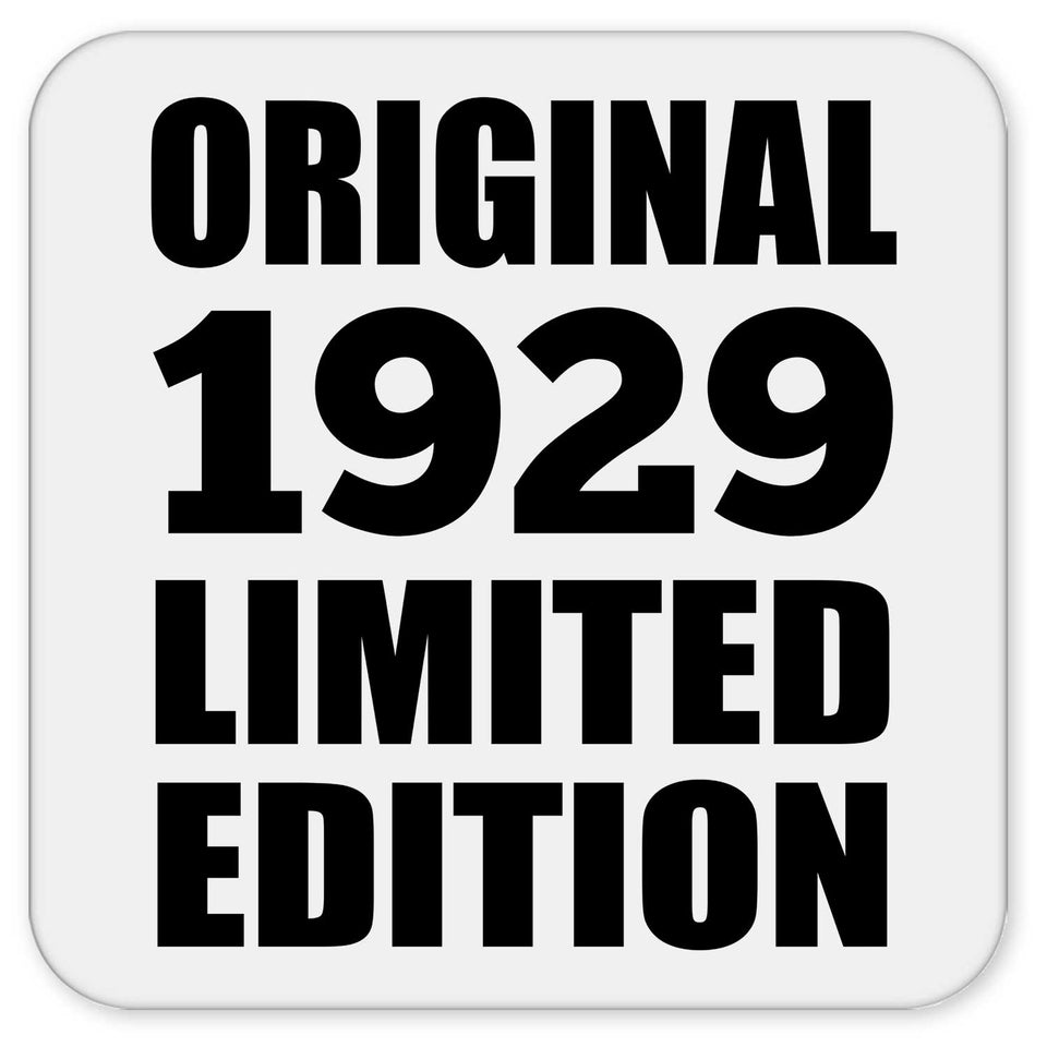 95th Birthday Original 1929 Limited Edition - Drink Coaster