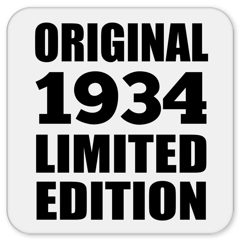 90th Birthday Original 1934 Limited Edition - Drink Coaster