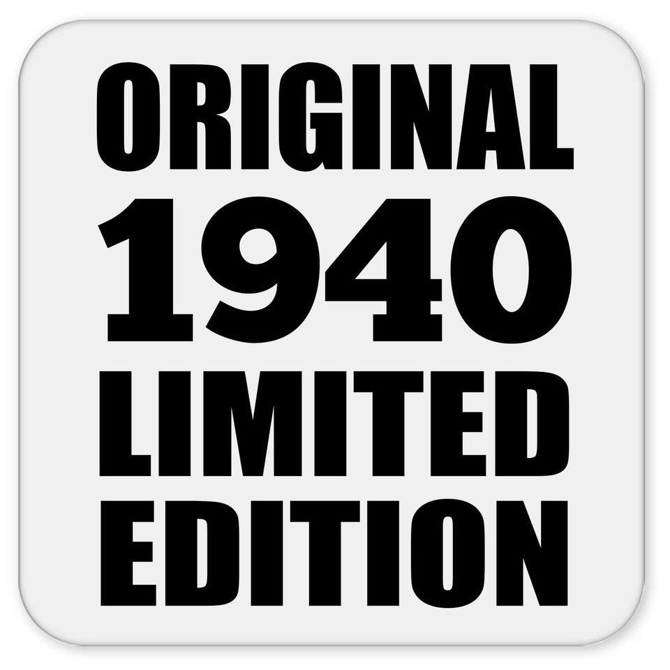 84th Birthday Original 1940 Limited Edition - Drink Coaster