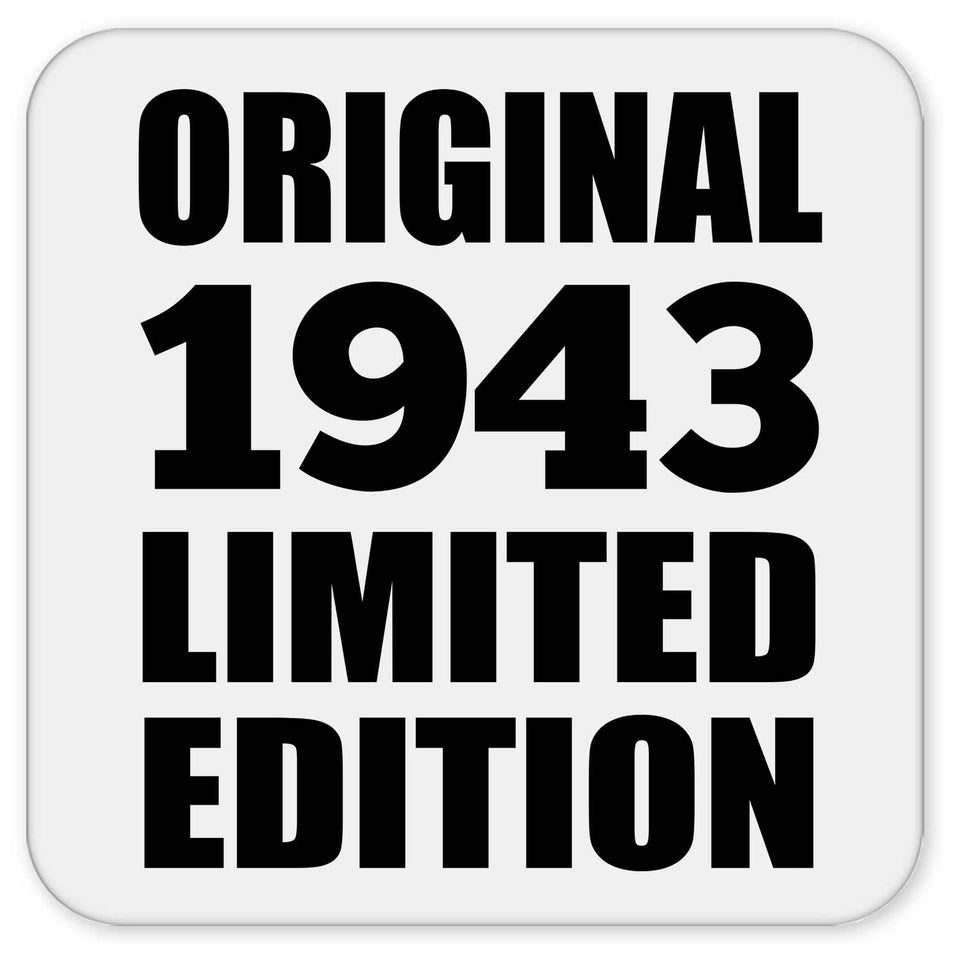 81st Birthday Original 1943 Limited Edition - Drink Coaster