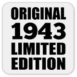 81st Birthday Original 1943 Limited Edition - Drink Coaster