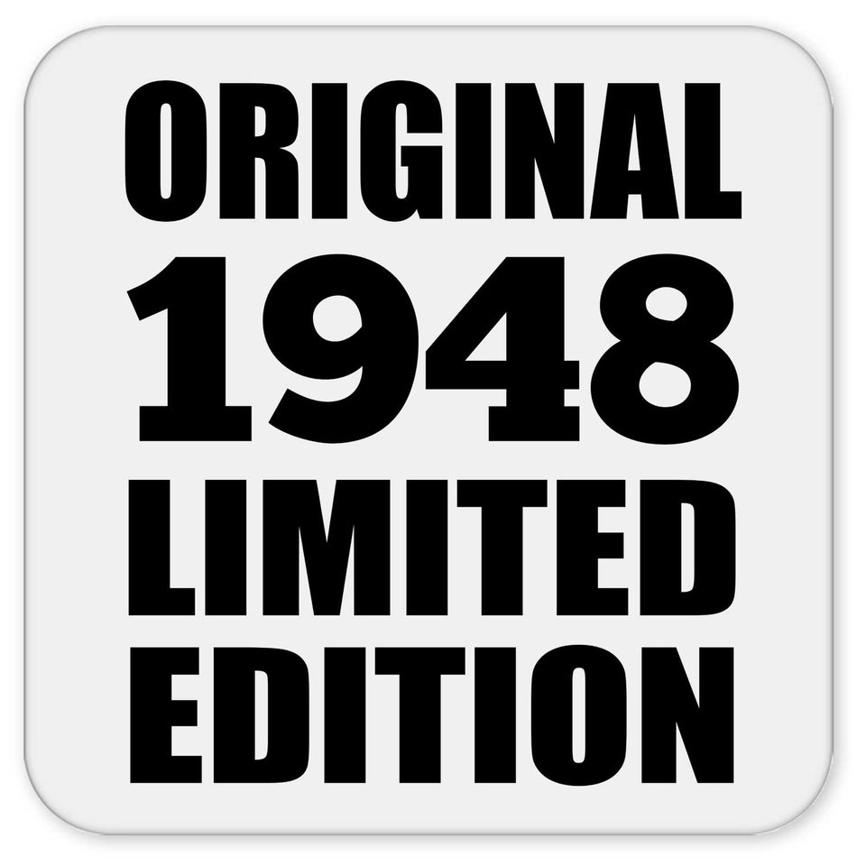 76th Birthday Original 1948 Limited Edition - Drink Coaster