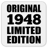 76th Birthday Original 1948 Limited Edition - Drink Coaster