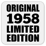 66th Birthday Original 1958 Limited Edition - Drink Coaster