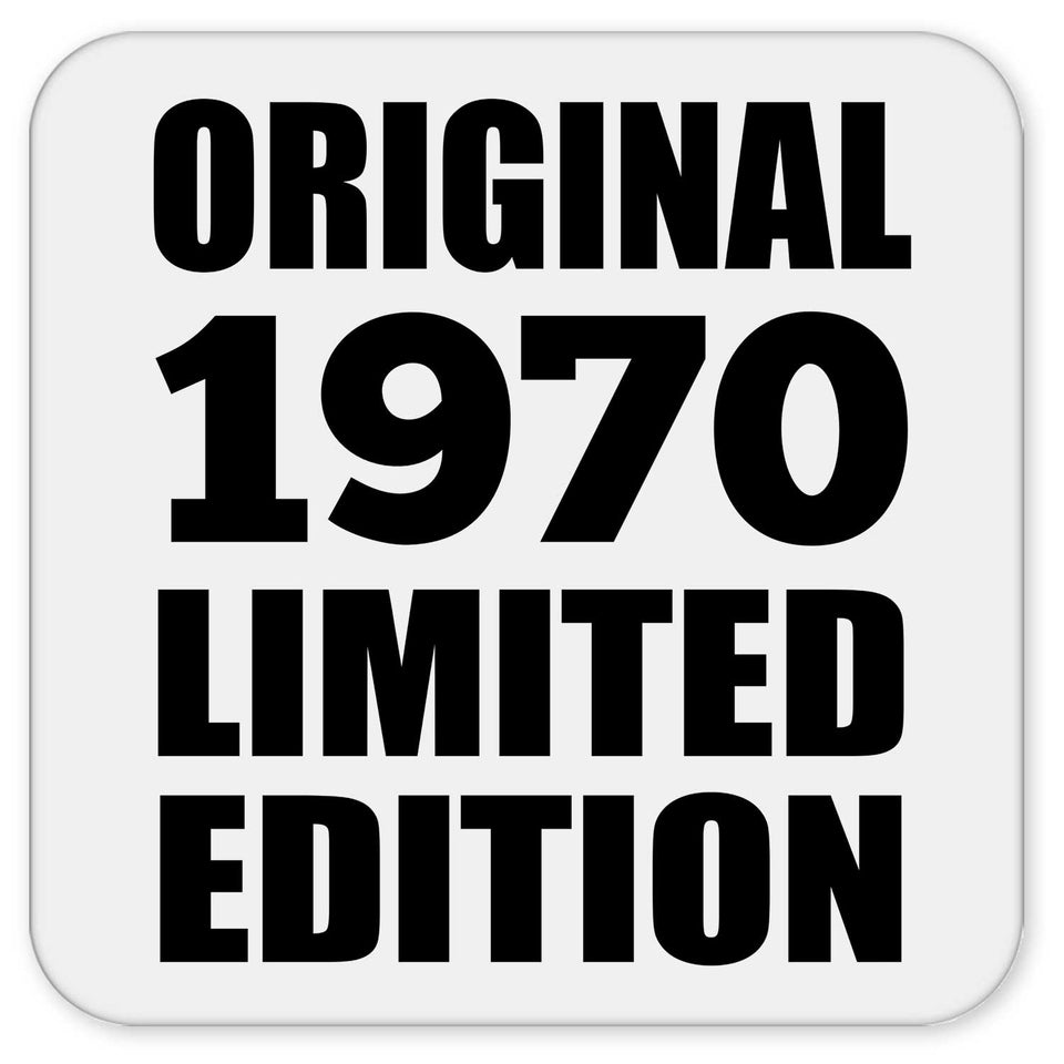 54th Birthday Original 1970 Limited Edition - Drink Coaster