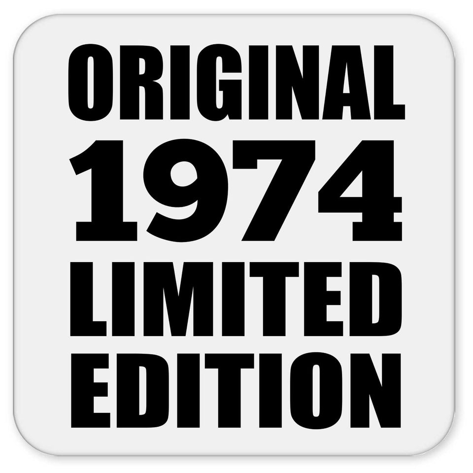 50th Birthday Original 1974 Limited Edition - Drink Coaster