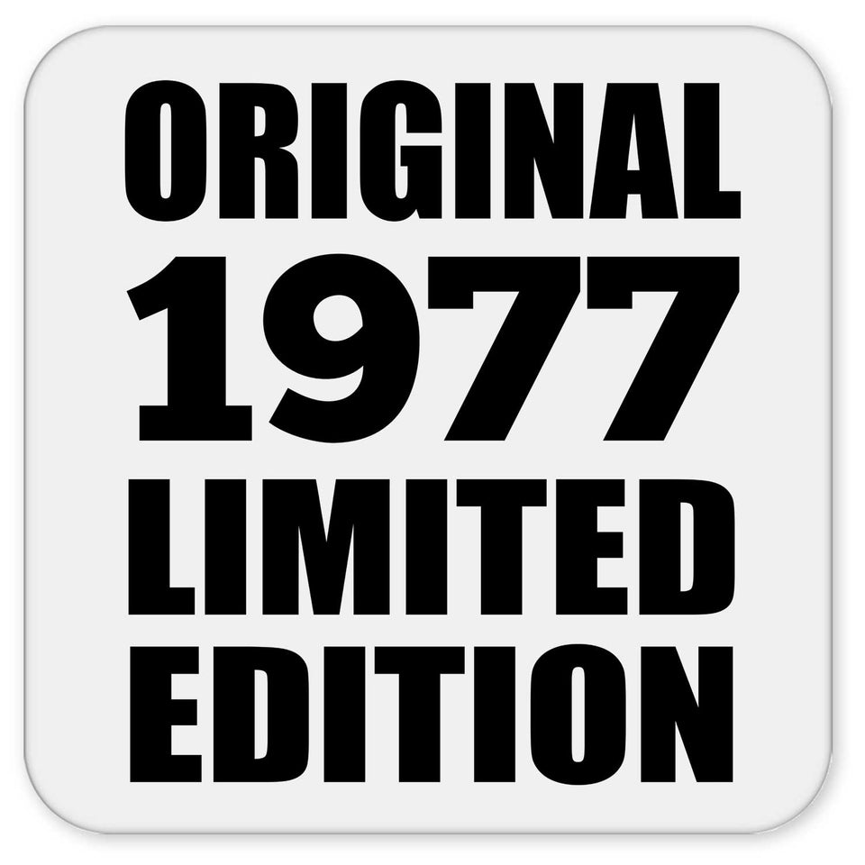 47th Birthday Original 1977 Limited Edition - Drink Coaster