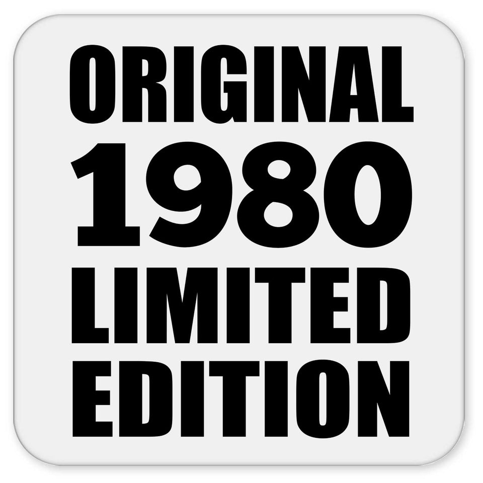 44th Birthday Original 1980 Limited Edition - Drink Coaster