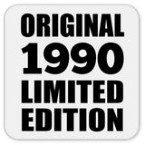 34th Birthday Original 1990 Limited Edition - Drink Coaster