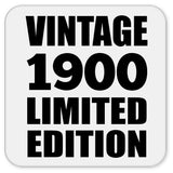124th Birthday Vintage 1900 Limited Edition - Drink Coaster
