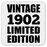 122nd Birthday Vintage 1902 Limited Edition - Drink Coaster