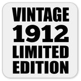 112th Birthday Vintage 1912 Limited Edition - Drink Coaster