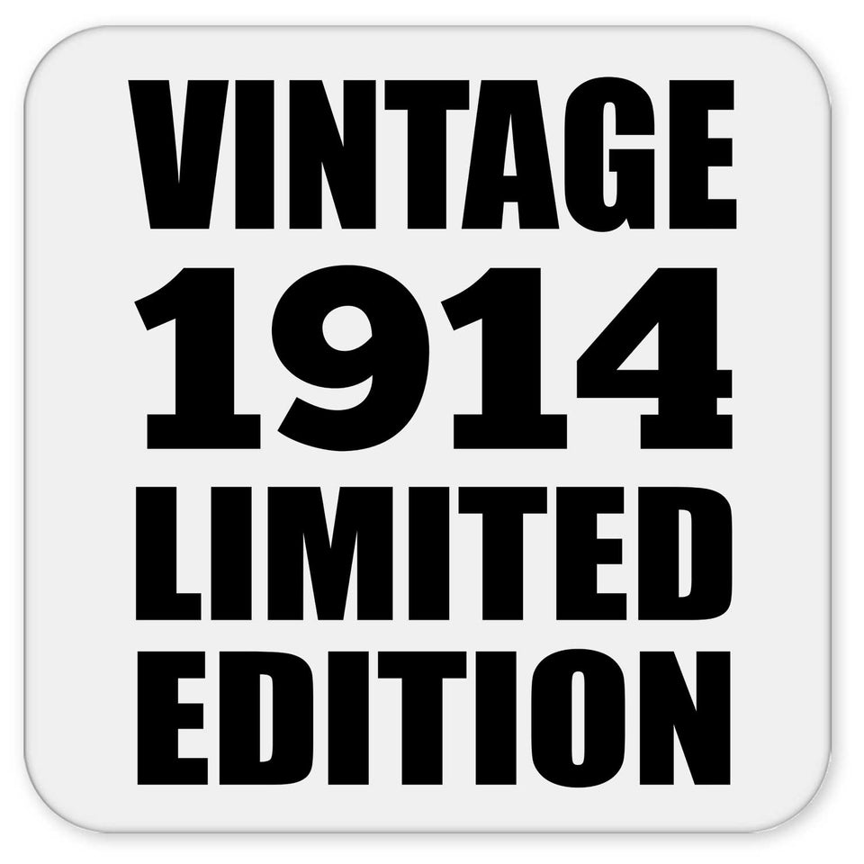 110th Birthday Vintage 1914 Limited Edition - Drink Coaster