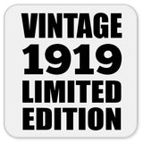 105th Birthday Vintage 1919 Limited Edition - Drink Coaster