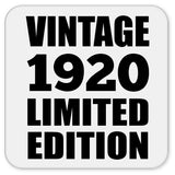 104th Birthday Vintage 1920 Limited Edition - Drink Coaster