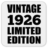 98th Birthday Vintage 1926 Limited Edition - Drink Coaster