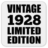 96th Birthday Vintage 1928 Limited Edition - Drink Coaster