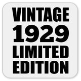 95th Birthday Vintage 1929 Limited Edition - Drink Coaster