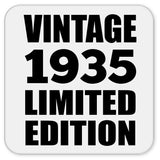 89th Birthday Vintage 1935 Limited Edition - Drink Coaster