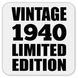 84th Birthday Vintage 1940 Limited Edition - Drink Coaster