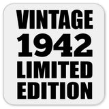 82nd Birthday Vintage 1942 Limited Edition - Drink Coaster