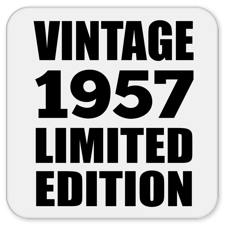 67th Birthday Vintage 1957 Limited Edition - Drink Coaster