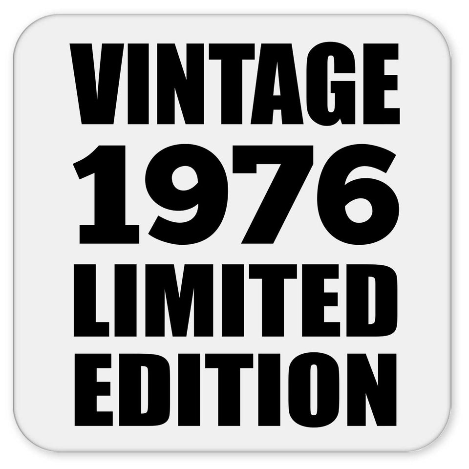 48th Birthday Vintage 1976 Limited Edition - Drink Coaster
