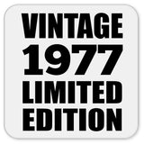 47th Birthday Vintage 1977 Limited Edition - Drink Coaster