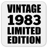 41st Birthday Vintage 1983 Limited Edition - Drink Coaster