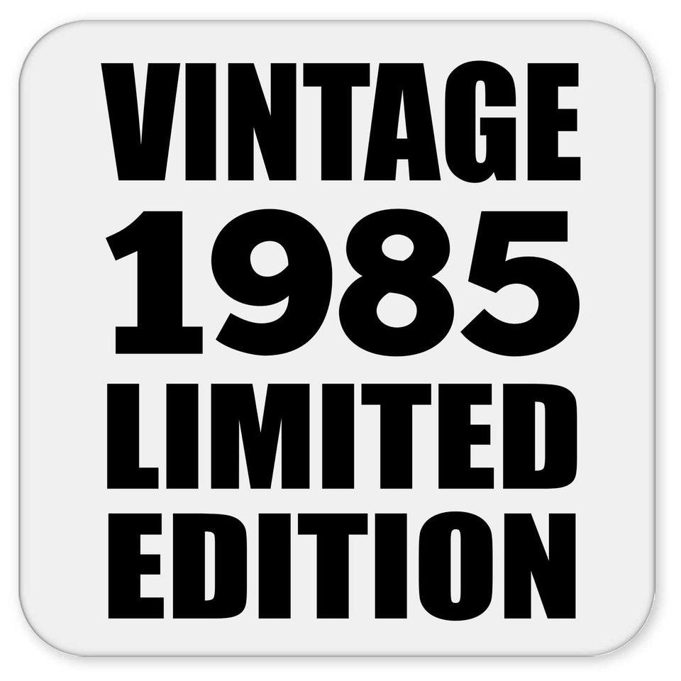 39th Birthday Vintage 1985 Limited Edition - Drink Coaster