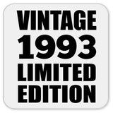 31st Birthday Vintage 1993 Limited Edition - Drink Coaster