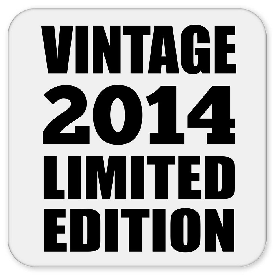 10th Birthday Vintage 2014 Limited Edition - Drink Coaster